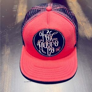 Fox racing trucker SnapBack hat, pink